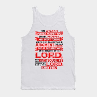 Isaiah 54:17 Tank Top